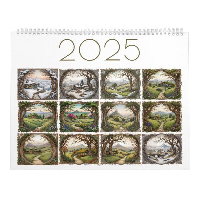 Calendario de Fantasy Landscape 2025 (Tapa)