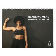 Calendario de fitness para mujeres negras