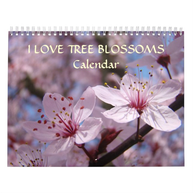 Calendario de Flor de Cerezo Rosa Manzana Flores B (Tapa)