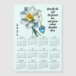 Calendario de Flor y Piedra de Nacimiento de Dicie