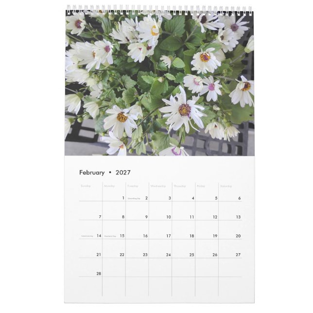 Calendario de Flores 2027 (Feb 2027)
