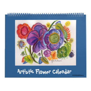 Calendario de flores artísticas