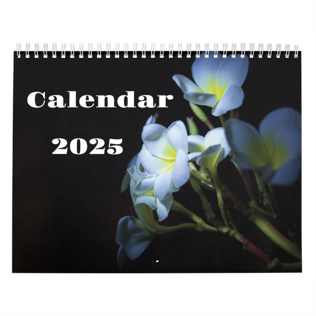 Calendario de flores blancas de 202 años (Tapa)