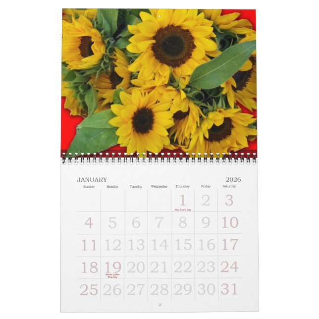 Calendario de Flores de 2011, (Jan 2026)