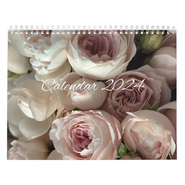 Calendario de flores de 2024 - calendario 2024 (Tapa)