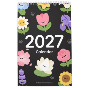 Calendario de flores de 2027