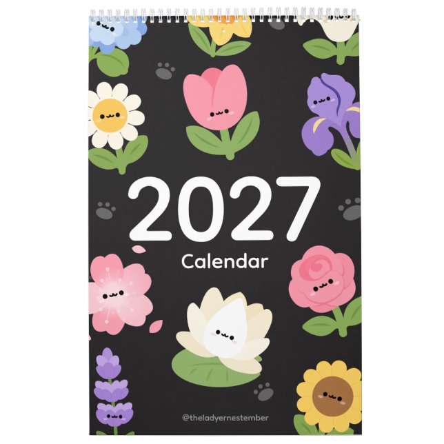 Calendario de flores de 2027 (Tapa)