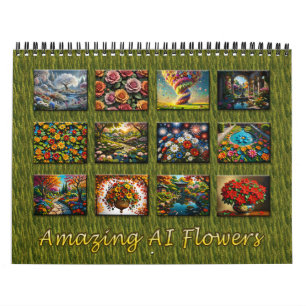 Calendario de flores de AI asombroso