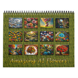 Calendario de flores de AI asombroso