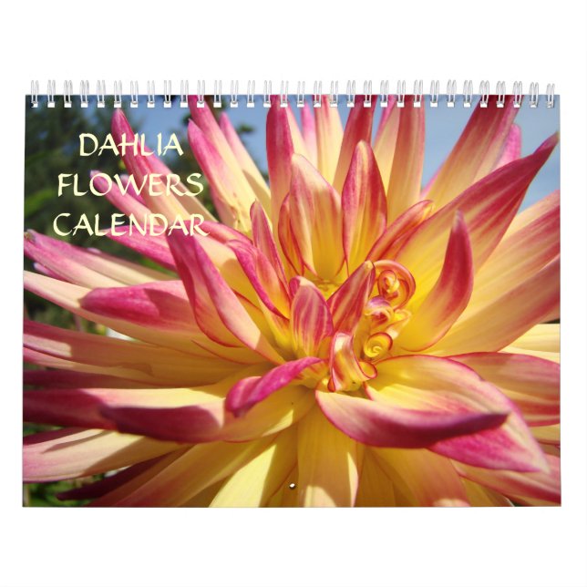 Calendario de Flores de Dalia Calendario de Oficin (Tapa)
