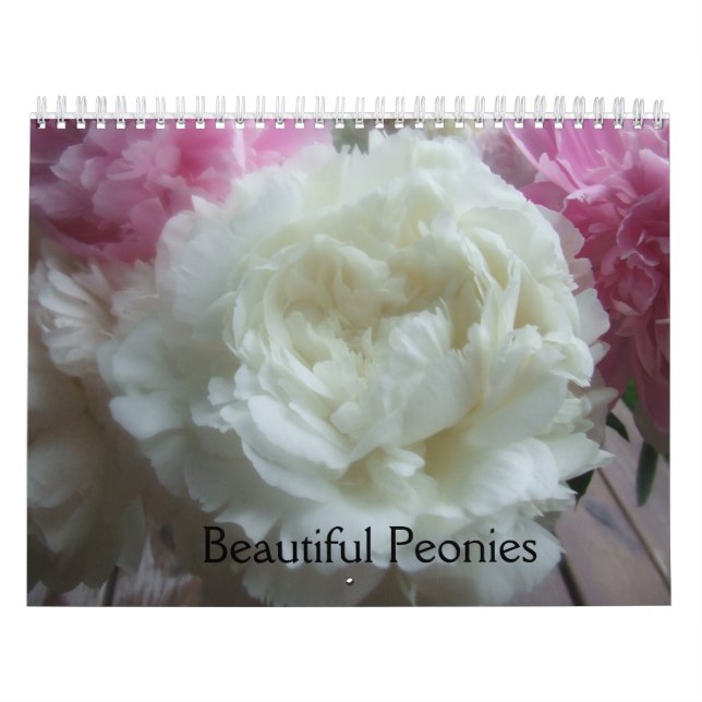 Calendario de flores de Peonies (Tapa)