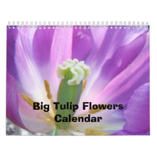 Calendario de flores de tulipán grande Naturaleza 