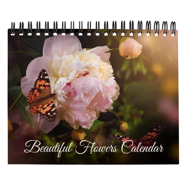 Calendario de flores hermosas de tamaño pequeño (Tapa)