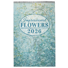 Calendario de Flores Impresionistas 2026