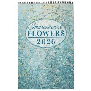 Calendario de Flores Impresionistas 2026