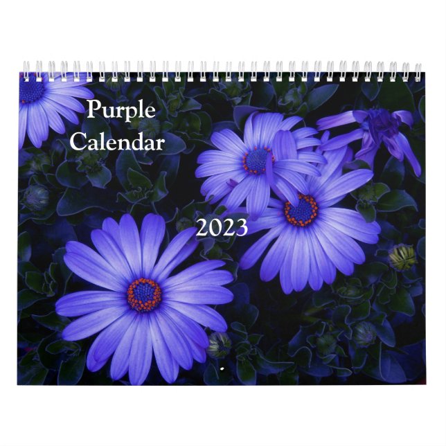 Calendario de Flores Púrpura-2023 (Tapa)