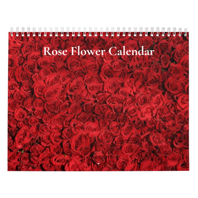 Calendario de Flores Rosas 2025 (Tapa)