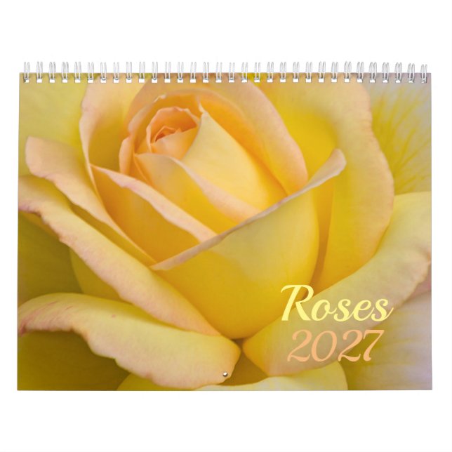 Calendario de Flores Rosas 2027 (Tapa)
