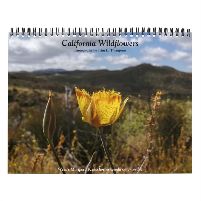 Calendario de flores silvestres de California (Tapa)