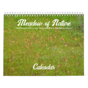 Calendario de flores silvestres de la naturaleza