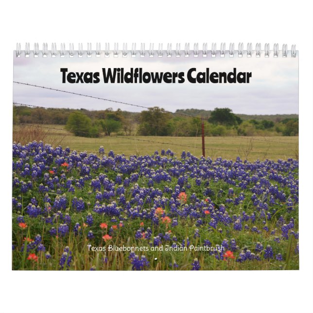 Calendario de Flores Silvestres de Texas (Tapa)