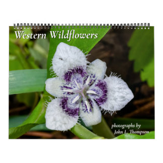 Calendario de flores silvestres occidentales para 