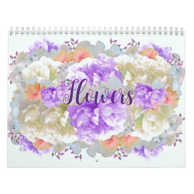 Calendario de flores simples (Tapa)
