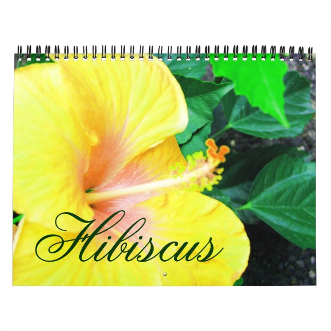 Calendario de Flores Tropicales Hibiscus (Tapa)