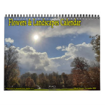 Calendario de flores y paisajes!