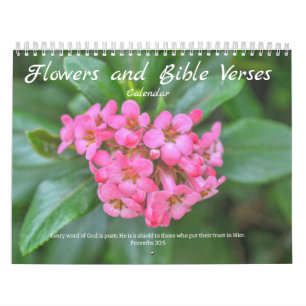 Calendario de Flores y Versos de la Biblia