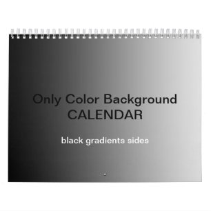 Calendario de fondo de color único - degradados ne