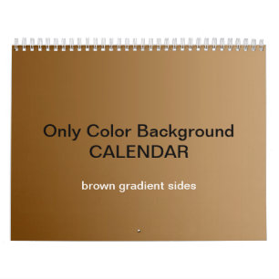 Calendario de fondo de color único - Gradientes ma