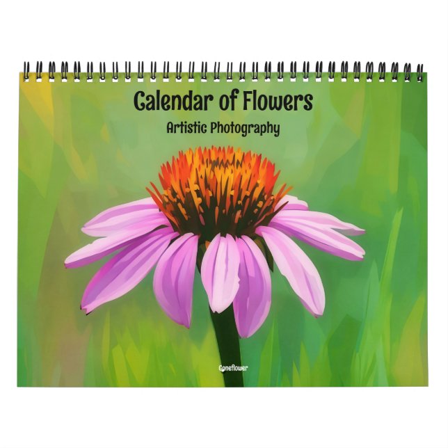 Calendario de fotografía artística de flores (Tapa)