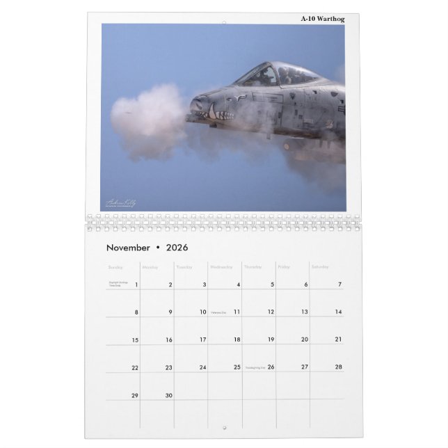 Calendario de fotografía de aviación militar de 20 (Nov 2026)