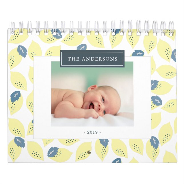 Calendario de fotografía de fondo del patrón estac (Tapa)