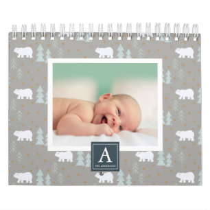 Calendario de fotografía de fondo estacional del o