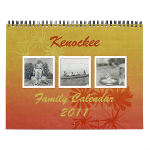 Calendario de fotografía de la familia de Personal