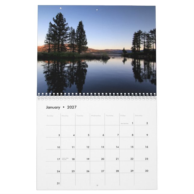Calendario de fotografía de la naturaleza (Jan 2027)