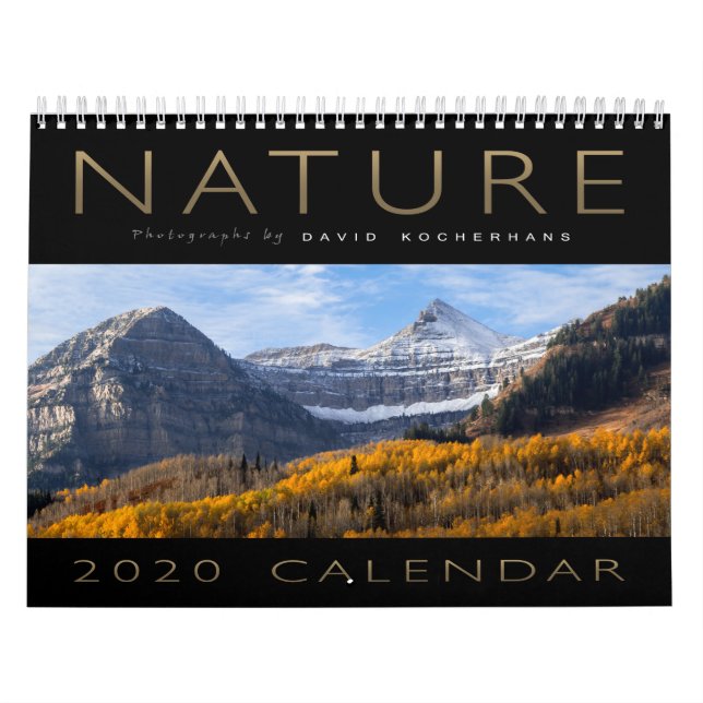 Calendario de fotografía de la naturaleza de David (Tapa)