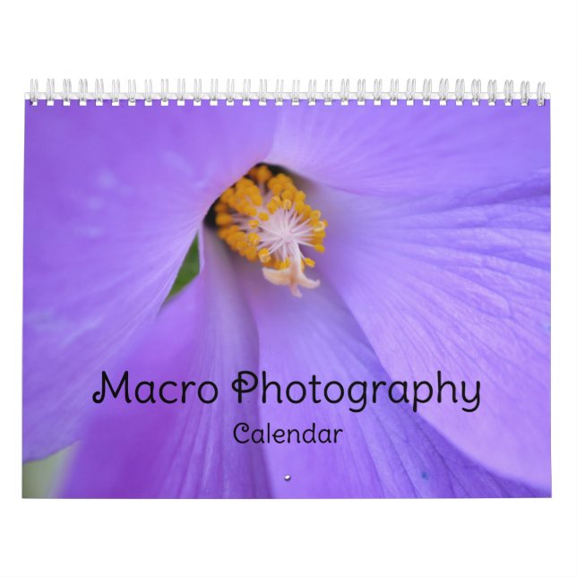 Calendario de fotografía de macros (Tapa)