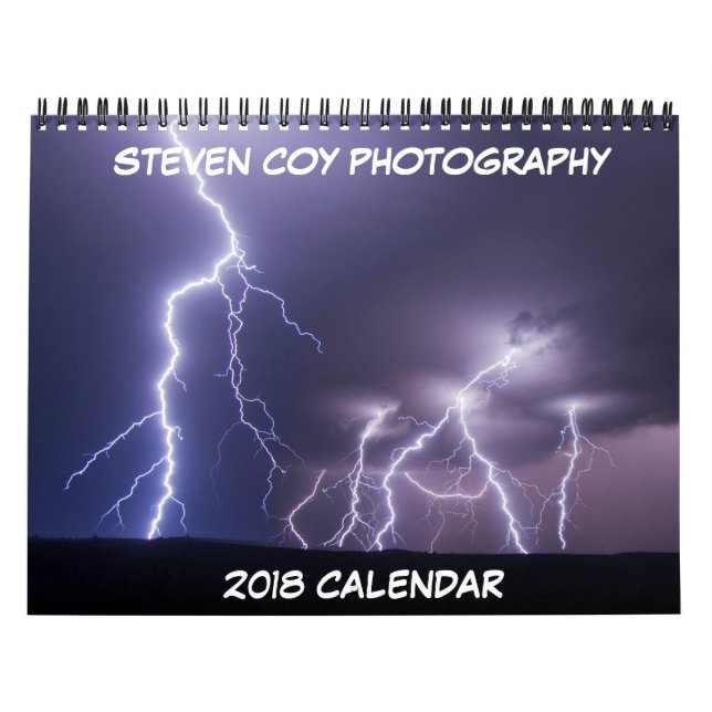 Calendario de Fotografía de Steven Coy 2018 (Tapa)
