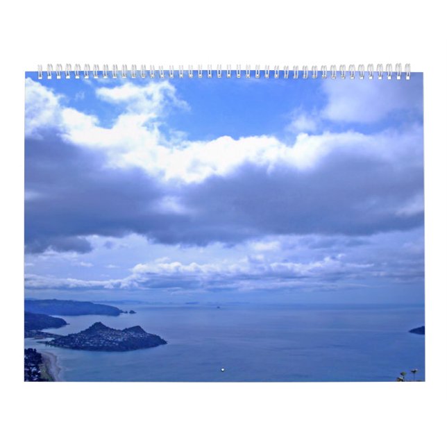 Calendario de fotografía oceánica para calmarse (Tapa)