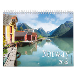 Calendario de fotografía paisajística de Noruega d