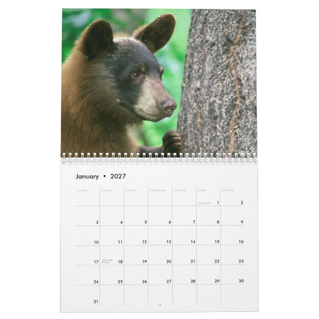 Calendario de fotografías de parques naturales (Jan 2027)