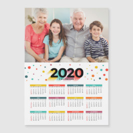 Calendario de fotografías magnéticas de 2020
