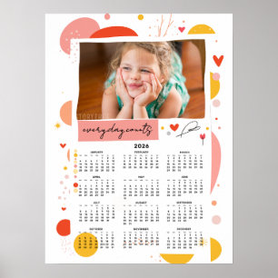 Calendario de Fotos 2026 Cada Día Cuenta Póster 18