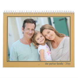 Calendario de Fotos con Imagen por Mes Ocra
