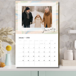 Calendario de fotos de 12 meses: regalo para abuel