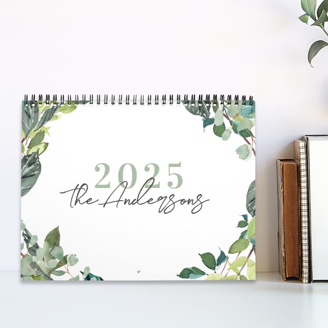 Calendario de Fotos de Acuarela Rústica 2025 (Subido por el creador)