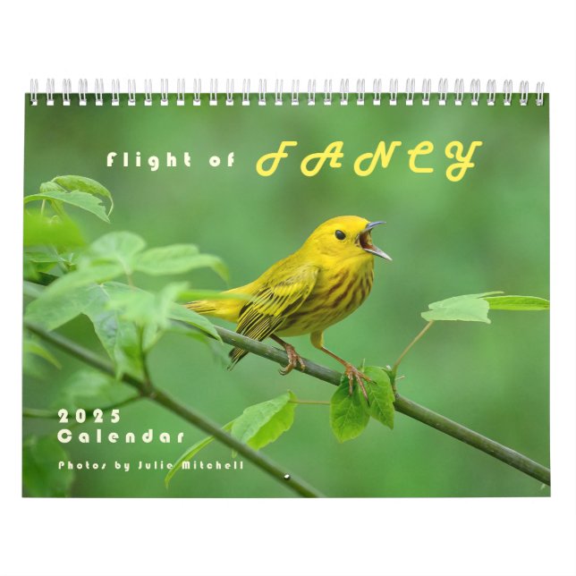 Calendario de fotos de aves 2025 - Warblers (Tapa)